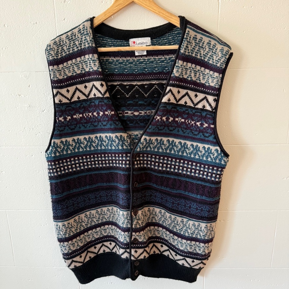 Vintage | Layering Sweater Vest | Fishermancore Grampacore | Size Large
